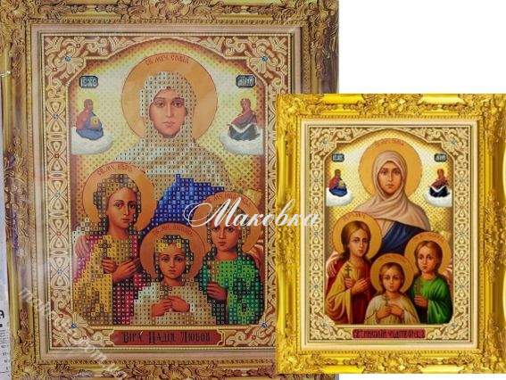 Віра Надія Любов Go to Art, 189356 набір для творчості зі стразами 5D  Віра Надія Любов Go to Art, 189356 набір для творчості зі стразами 5D 