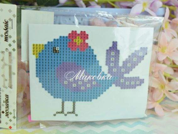 Наклейка Весенняя птичка Go to Art, 189403 набор для творчества со стразами 