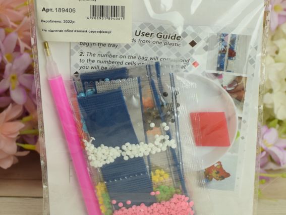 189406 Наліпка Господарочка (кролик), 10*15 см Go to Art діамантова мозаїка