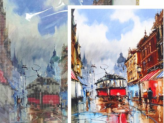 Трамвай. Львів Go to Art, 189566 набір для творчості зі стразами 5D  Трамвай. Львів Go to Art, 189566 набір для творчості зі стразами 5D 