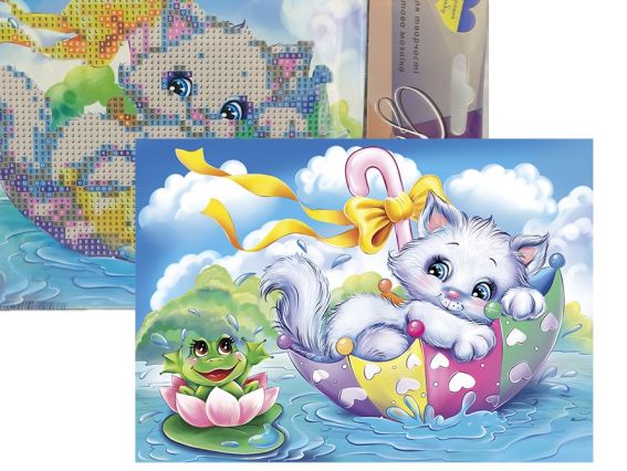 Кошка-путешественница. Худ Гарбуз Go to Art, 189576 набор для творчества со стразами 5D  Кошка-путешественница. Худ Гарбуз Go to Art, 189576 набор для творчества со стразами 5D 