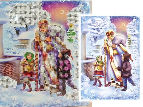 Святой Николай Go to Art 189579 набор для творчества со стразами 5D 