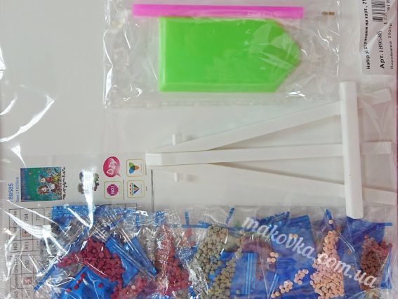 Картина стразами 5D 1189585 Щирі побажання. Худ.Балан 21х25см Go to Art, на підставці 