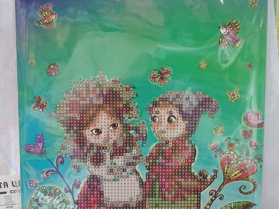 Картина стразами 5D 1189585 Щирі побажання. Худ.Балан 21х25см Go to Art, на підставці 