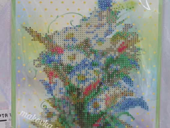 Картина стразами 5D 1189587 Ромашки. Худ.Балан 21х25см Go to Art, на підставці