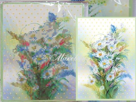 Ромашки Go to Art, 189587 набір для творчості зі стразами 5D  Ромашки Go to Art, 189587 набір для творчості зі стразами 5D