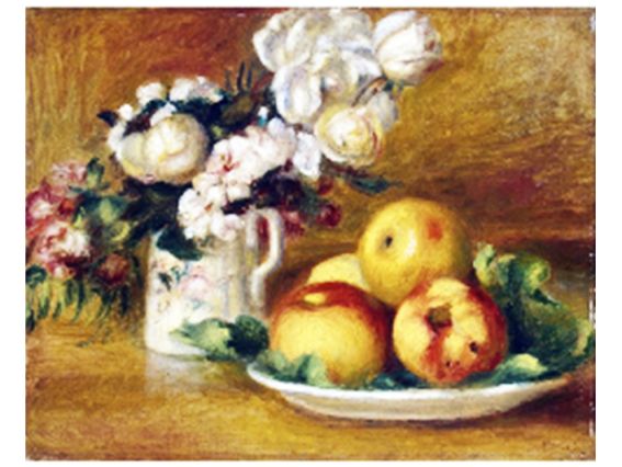 Картина стразами Яблоки и цветы Худ.Pierre -Auguste Renoir, набор 189702 Go to Art Диамантовые ручки на подрамнике