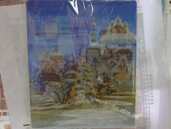 Картина стразами 5D 189765 Різдво Худ. Старовойтова 21х25см Go to Art, на підставці 