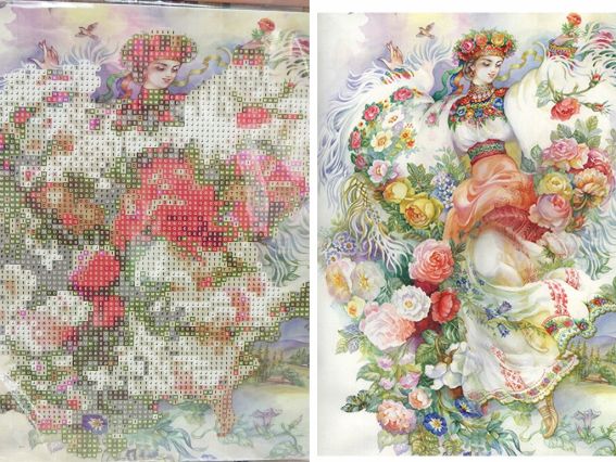 Гуцулка Go to Art, 189770 набір для творчості зі стразами 5D  Гуцулка Go to Art, 189770 набір для творчості зі стразами 5D 