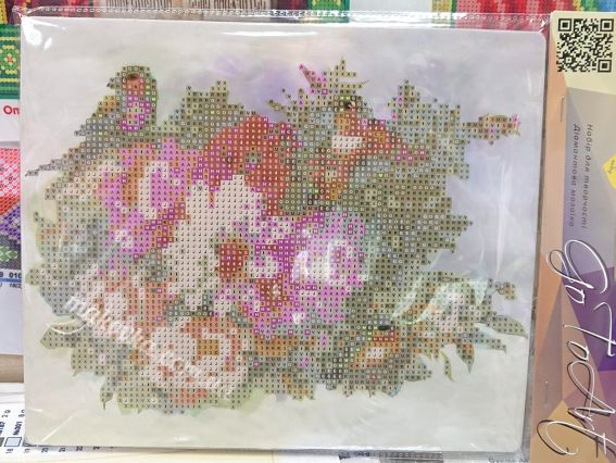 Картина стразами 5D 189771 Колібрі 21х25см Go to Art, на підставці 