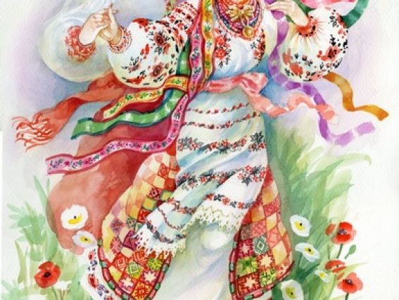 Картина стразами 5D 189777 Гопак 21х25см Go to Art, на підставці 