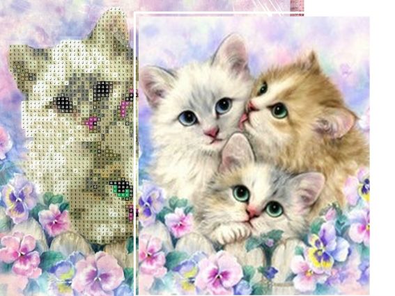 Мої кошенята Go to Art, 189796 набір для творчості зі стразами 5D  Мої кошенята Go to Art, 189796 набір для творчості зі стразами 5D 