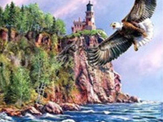 Картина стразами 5D 189798 Свободный полет. Go to Art, 21х25см Диамантовые ручки, подставка JA21103