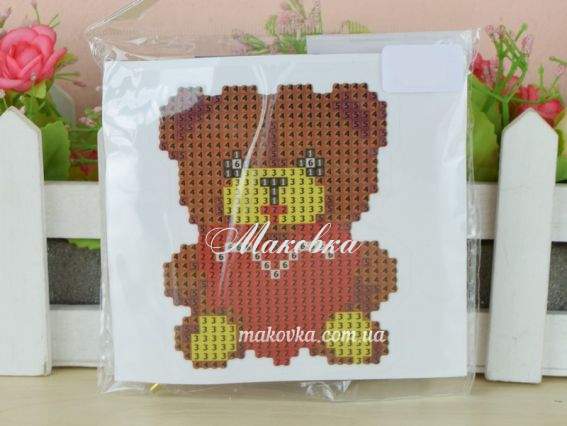 Ведмедик з сердцем , Діамантові ручки, 198547 набір для творчості зі стразами  Ведмедик з сердцем , Діамантові ручки, 198547 набір для творчості зі стразами 