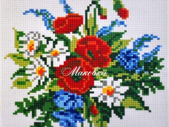 BZ023 Полевой букет, Диамантовые ручки, набор для творчества со стразами 198578 BZ023 Полевой букет, Диамантовые ручки, набор для творчества со стразами 198578