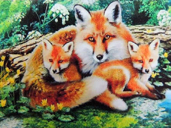 D369 Рыжая семейка , 198926 Диамантовые ручки, набор для творчества со стразами  D369 Рыжая семейка , 198926 Диамантовые ручки, набор для творчества со стразами