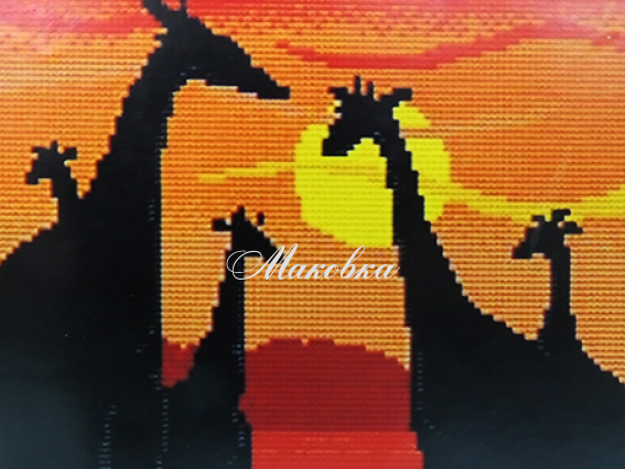 MZ1008 Горячая саванна, Диамантовые ручки, набор для творчества со стразами 198950  MZ1008 Горячая саванна, Диамантовые ручки, набор для творчества со стразами 198950