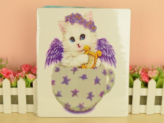 Котейка з амфорою набір для творчості зі стразами на підставці 188378 Go to Art Котейка з амфорою набір для творчості зі стразами на підставці 188378 Go to Art