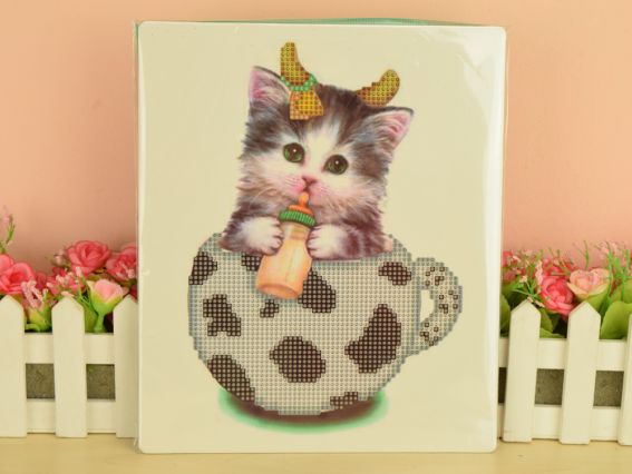 JA20375 Котенок новорожденный набор для творчества со стразами на подставке 188381 JA20375 Котенок новорожденный набор для творчества со стразами на подставке 188381