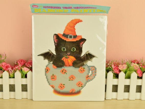 JA20376 Говорит - мяу, набор для творчества со стразами 5D на подставке 188382 JA20376 Говорит - мяу, набор для творчества со стразами 5D на подставке 188382