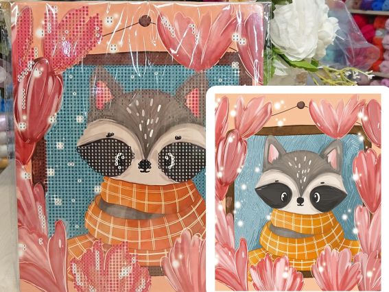 Енотик. Зима Go to Art, 177179 набор для творчества со стразами 5D 