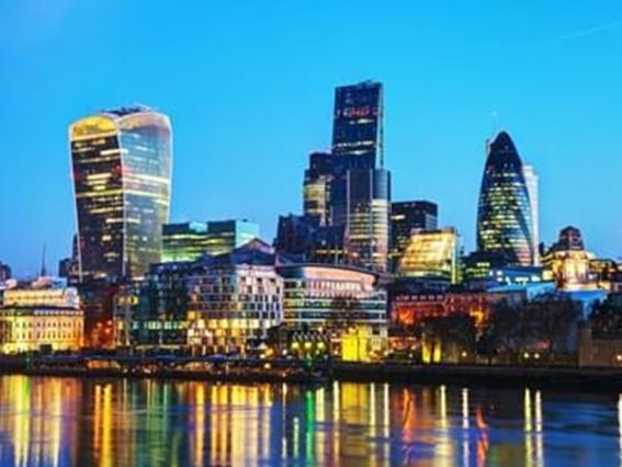 Картина стразами 177310 Вечірні вогні Go to Art Діамантові ручки на підрамнику Лондон