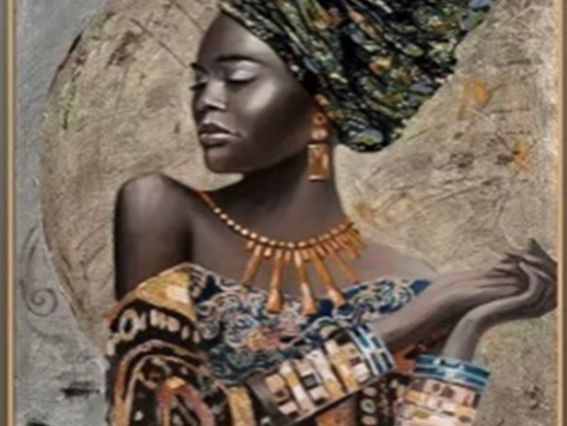 Картина стразами 178272т Королева Зема, набір з тримачем Go to Art Діамантові ручки 