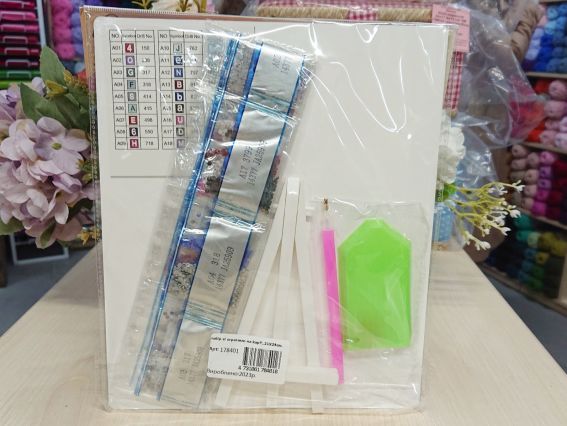 Картина стразами 5D 178401 Ноэль Go to Art, 21х25см Диамантовые ручки, подставка  