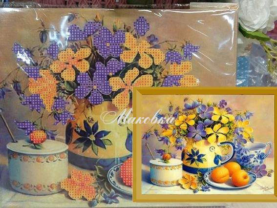 Натюрморт Go to Art, 189063 набір для творчості зі стразами 5D  Натюрморт Go to Art, 189063 набір для творчості зі стразами 5D 