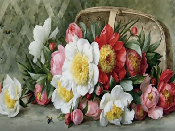 Картина стразами Волшебные розы. Худ. Paul de Longpre, набор 189731 Go to Art Диамантовые ручки на подрамнике