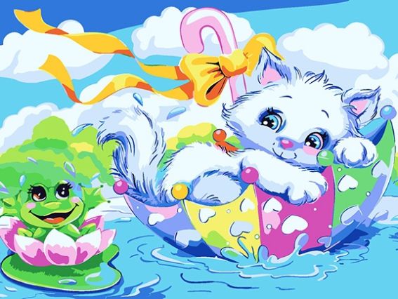 Киця-мандрівниця, 180576 Go to Art картина по номерах