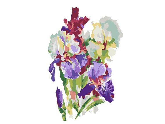 Ирисы, 180714 Go to Art картина по номерам