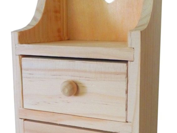 Комодик с сердечком, дерево,  9х8х18,5см, LYАС2011-0353 Комодик с сердечком, дерево,  9х8х18,5см, LYАС2011-0353