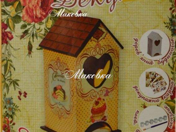 Набор для декупажа Чайный домик Шоколадное наслаждение, Идейка, 94506