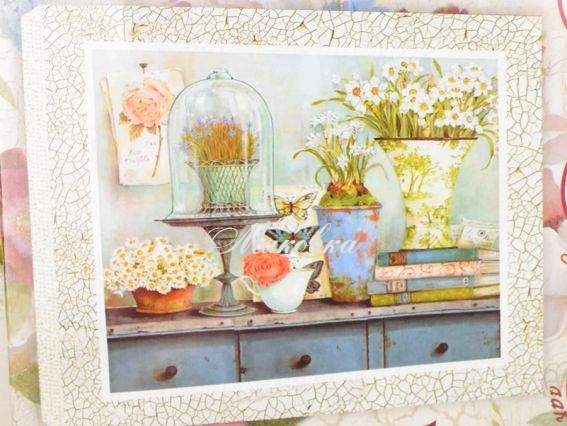 Декупаж на холсте, картина Цветы Прованс-1, Идейка, 94712