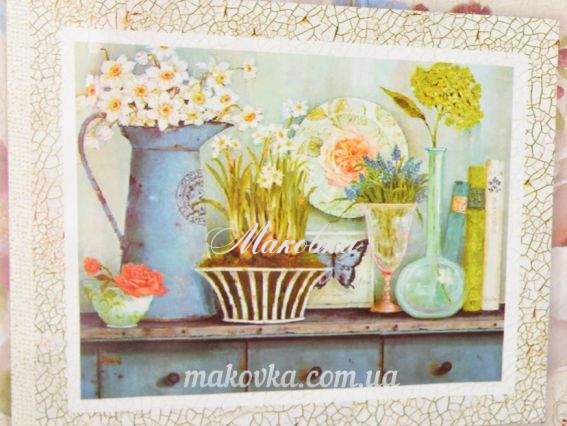 Декупаж на холсте, картина Цветы Прованс-2, Идейка, 94711