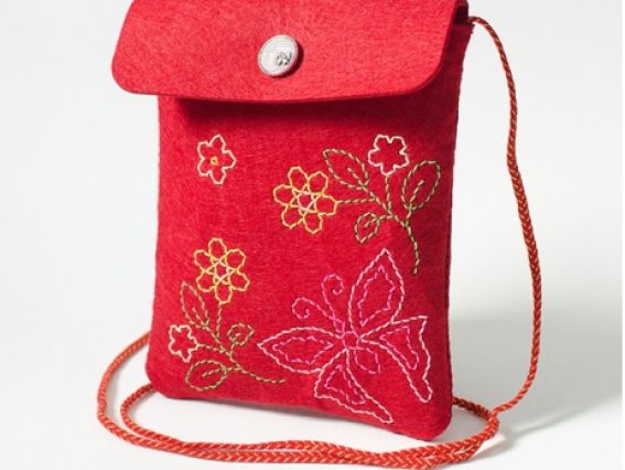 97062-1 Сумочка Чарівний метелик Ідейка Набір для шиття з фетру. Набір для творчості.