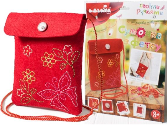 Набір для шиття Сумочка Чарівний метелик, фетр, 97062-1 Ідейка Набір для шиття Сумочка Чарівний метелик, фетр, 97062-1 Ідейка