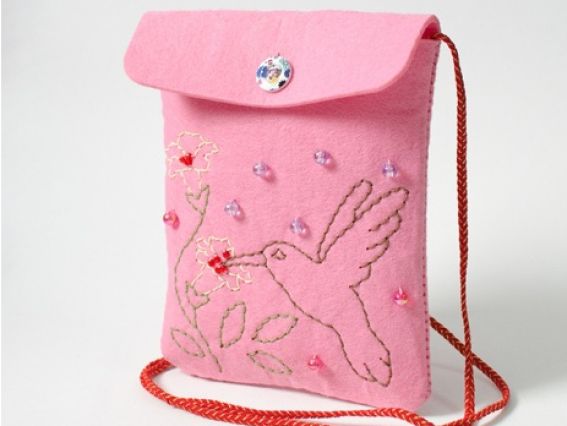 97062-5 Сумочка "Пташечка" Ідейка Набір для шиття з фетру,  Набір для творчості.