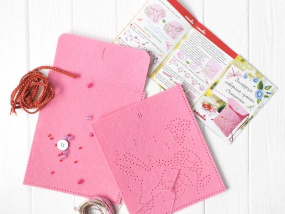 97062-5 Сумочка "Пташечка" Ідейка Набір для шиття з фетру,  Набір для творчості.