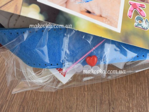 97063-2 Сумочка "Закохані пташки" Ідейка Набір для шиття з фетру,  Набір для творчості.