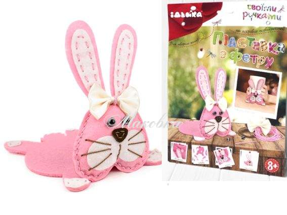 Набор для шитья Подставка под чашку из фетра «Зайка» , 97070 Идейка Набор для шитья Подставка под чашку из фетра «Зайка» , 97070 Идейка