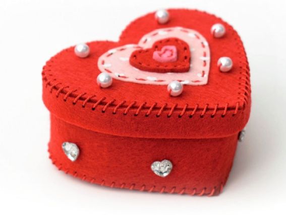 97075 Скринька "Кохання" Ідейка Набір для шиття з фетру,