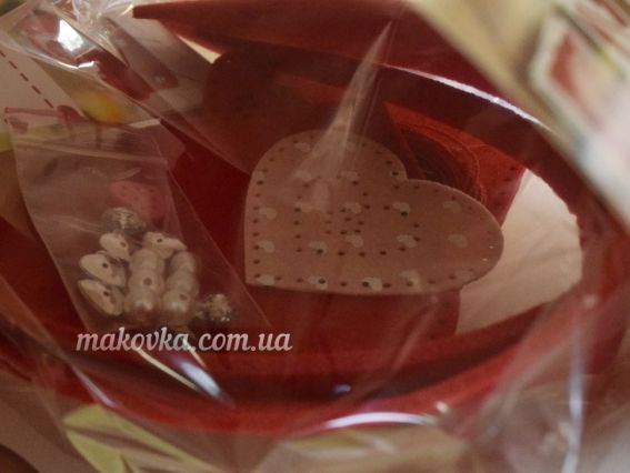 97075 Скринька "Кохання" Ідейка Набір для шиття з фетру,