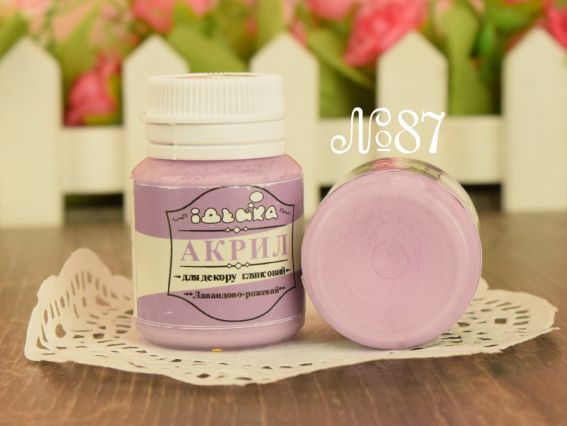 Акриловая краска для декора №87 лавандово-розовий 20мл Идейка 98287 Акриловая краска для декора №87 лавандово-розовий 20мл Идейка 98287