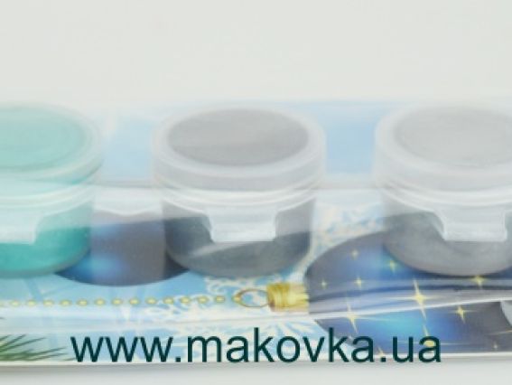 Акрилові фарби Барви зими МЕТАЛІК 6 шт/уп Идейка 98105