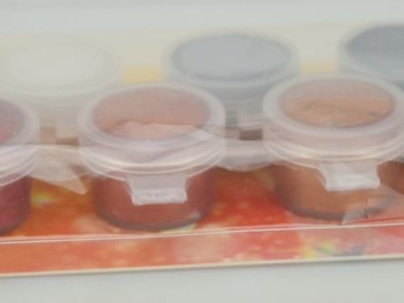 Набор акриловых красок Сияющие краски, металлик, 6 шт, Идейка 98106