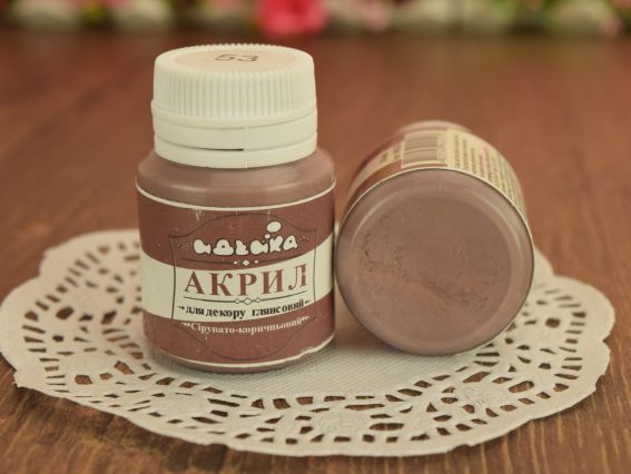 Акриловая краска для декора №53 сірувато коричневий 20 мл Идейка 98253 Акриловая краска для декора №53 сірувато коричневий 20 мл Идейка 98253