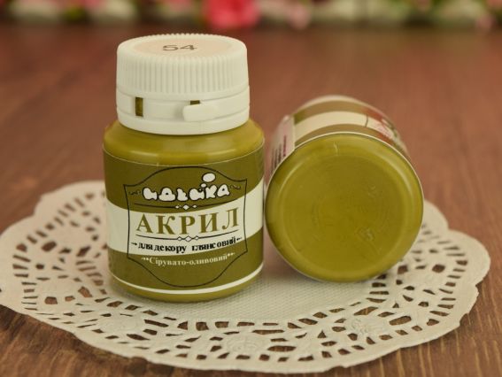 Акриловая краска для декора №54 сірувато олівковий 20 мл Идейка 98254 Акриловая краска для декора №54 сірувато олівковий 20 мл Идейка 98254