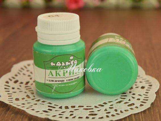 Акриловая краска для декора №64 мятно зелений 20 мл Идейка 98264 Акриловая краска для декора №64 мятно зелений 20 мл Идейка 98264